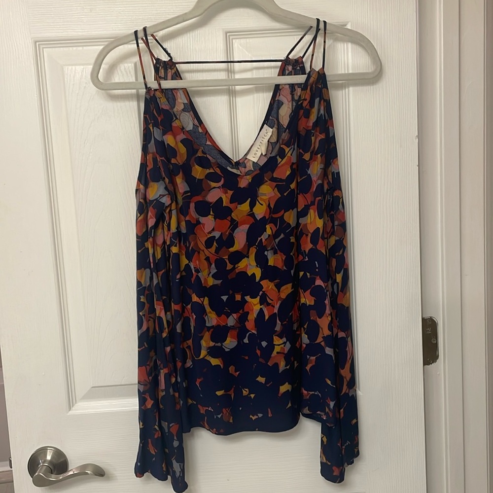 Lovestitch Cold Shoulder Long Sleeved Top